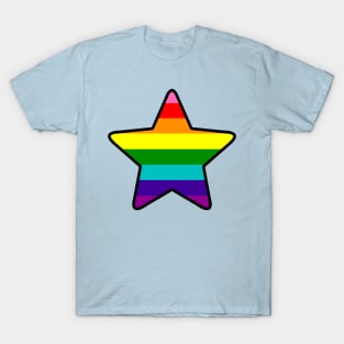 Classic Rainbow Pride Star T-Shirt